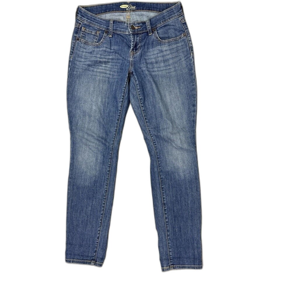 Old Navy Size 2 Womens Jeans Diva Low Rise Skinny Med Wash Stretch